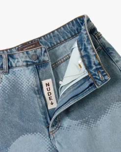 Nude Project Face Denim Shorts