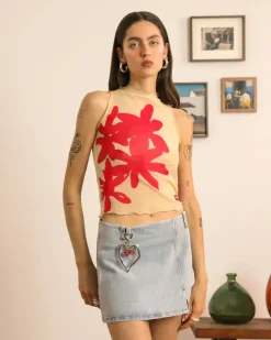 Nude Project Flowers Top Clearance