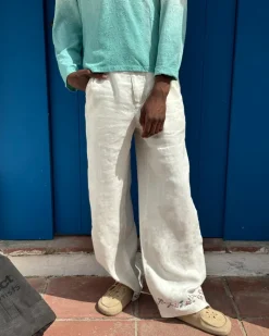Nude Project Frankie Linen Tailoring Pants Discount