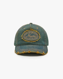 Nude Project Gorra Laurel Denim Verde Sale