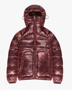 Nude Project Iconic Puffer Jacket Burgundy Hot