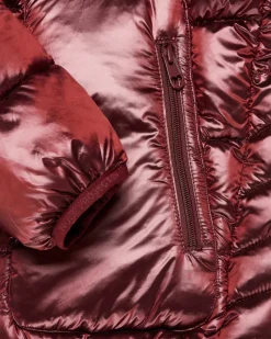 Nude Project Iconic Puffer Jacket Burgundy Hot