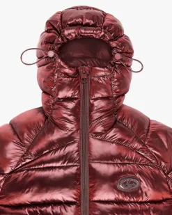 Nude Project Iconic Puffer Jacket Burgundy Hot