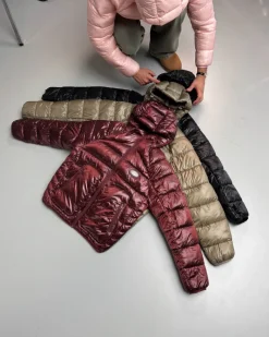 Nude Project Iconic Puffer Jacket Burgundy Hot
