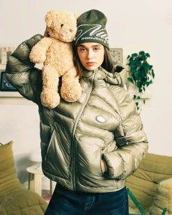 Nude Project Iconic Puffer Jacket Olive Green Outlet