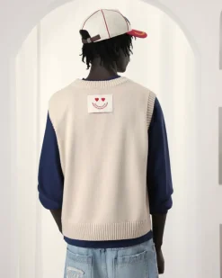 Nude Project Jersey Apple Crew Vest Azul Outlet