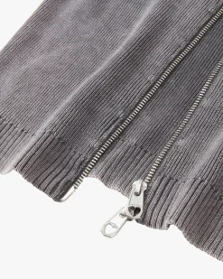 Nude Project Jersey Con Cremallera First Class Gris Oscuro Sale