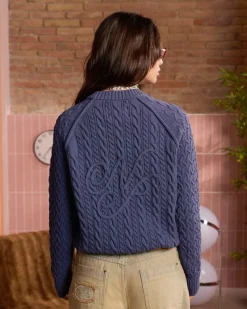 Nude Project Jersey La Nonna Azul Marino Discount