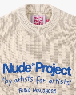 Nude Project Jersey Liqueza Ecru Clearance