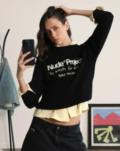 Nude Project Jersey Liqueza Negro Discount