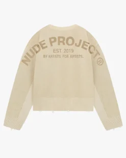 Nude Project Jersey Perfect Crop Blanco Online