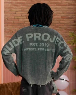 Nude Project Jersey Perfect Crop Verde Online