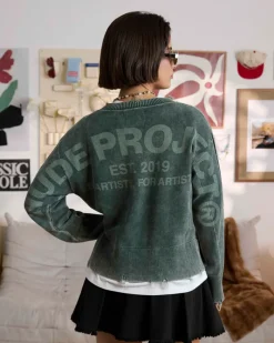 Nude Project Jersey Perfect Crop Verde Online