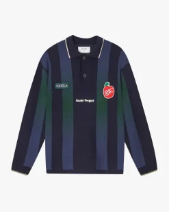 Nude Project Jersey Polo Vizcaya Football Azul Marino New