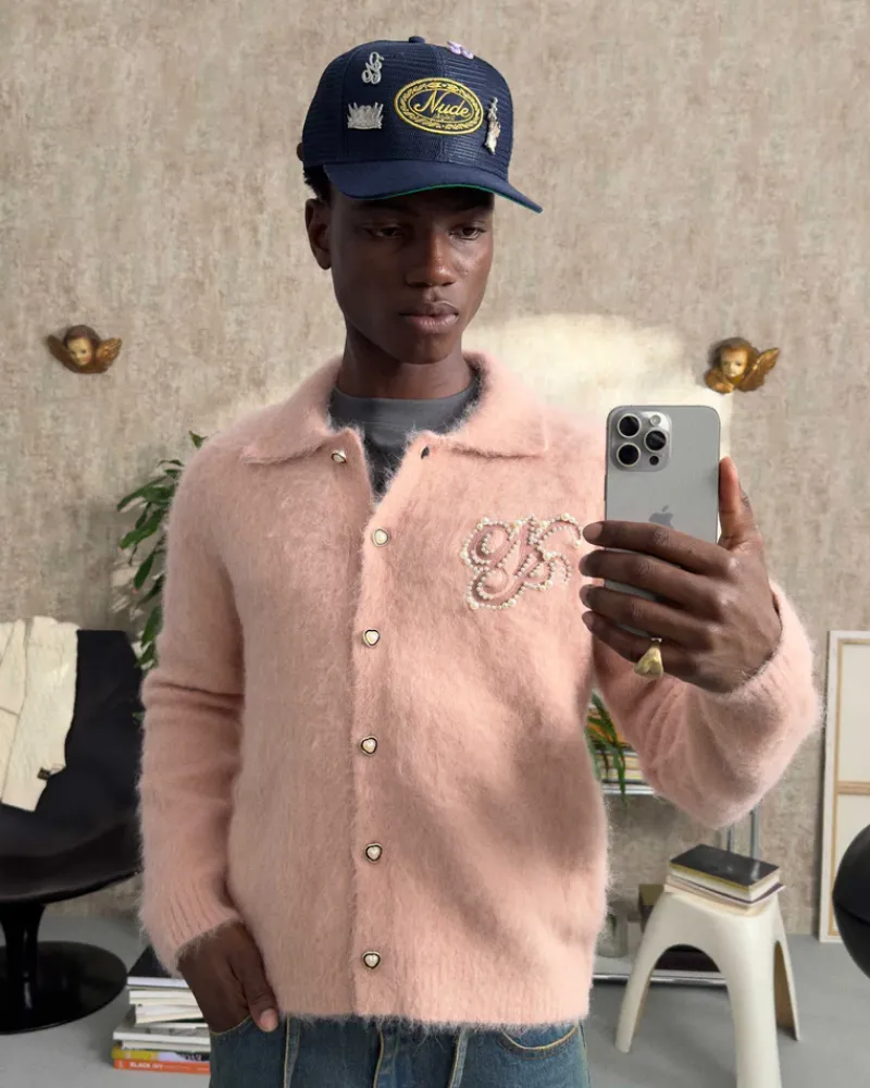 Nude Project Jersey Premium Alpaca Button Up Hot