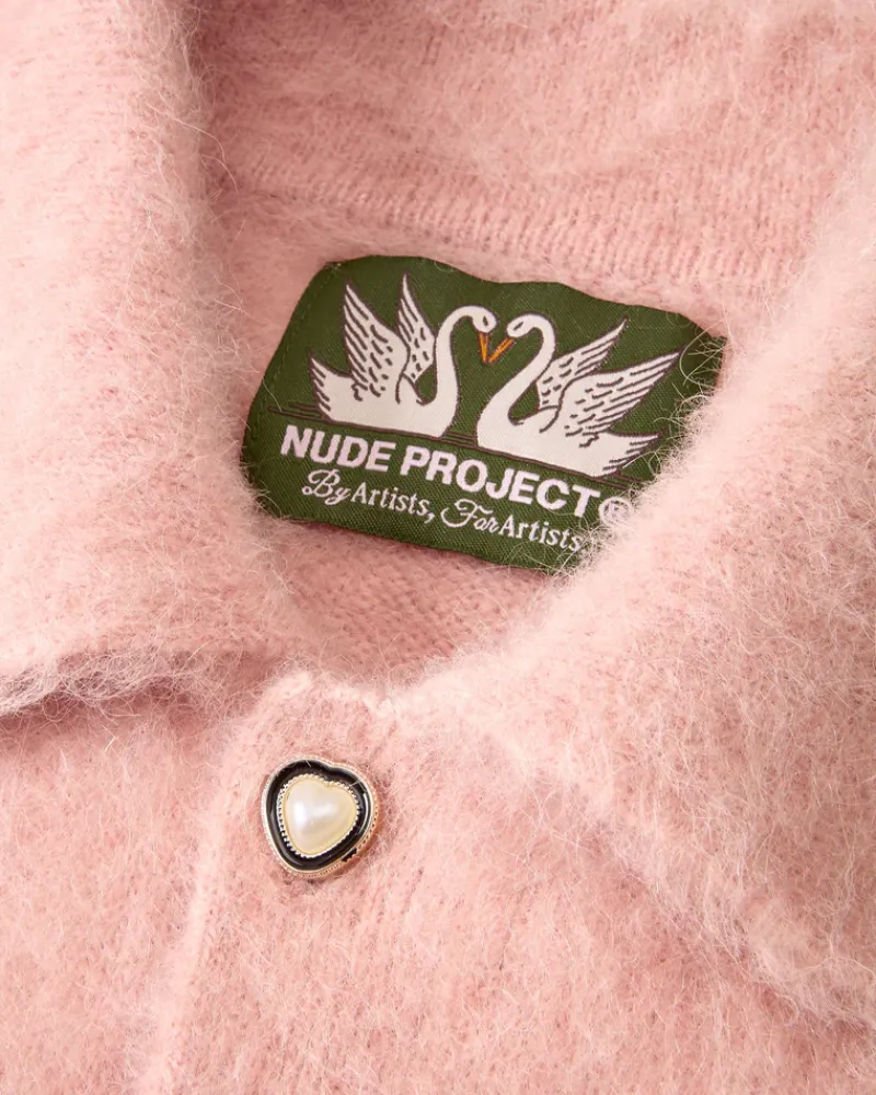 Nude Project Jersey Premium Alpaca Button Up Hot