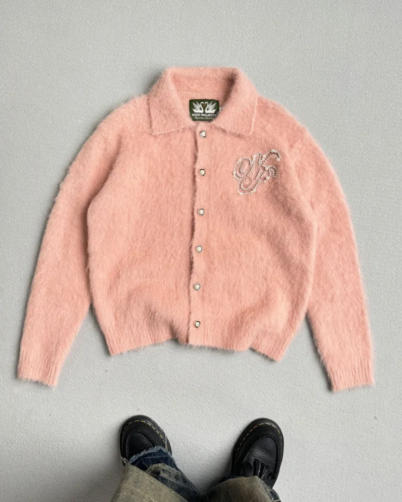 Nude Project Jersey Premium Alpaca Button Up Hot