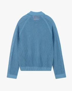 Nude Project Jersey Raglan Polo Azul New