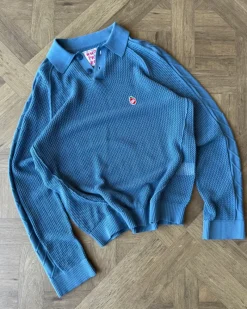 Nude Project Jersey Raglan Polo Azul New