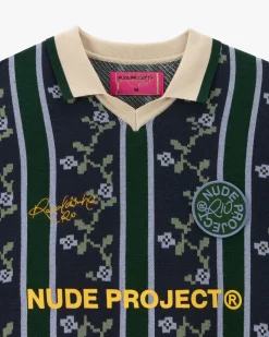 Nude Project Jersey Rosel Football Polo Azul Marino Online