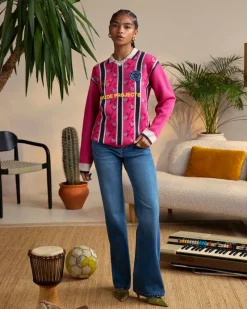 Nude Project Jersey Rosel Football Polo Rosa Hot