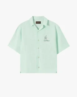 Nude Project Kimchi Resort Shirt Aqua Green Best