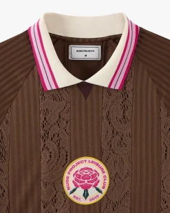 Nude Project Lace Football Polo Brown Clearance