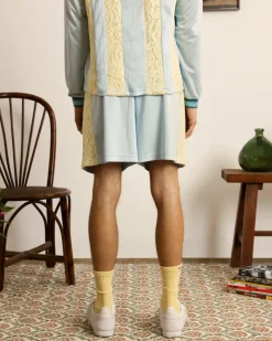 Nude Project Lace Football Short Baby Blue Online