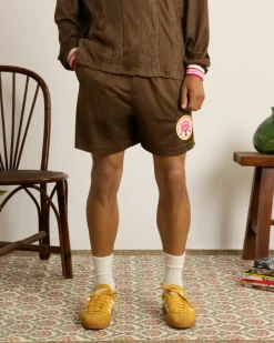 Nude Project Lace Football Short Brown Clearance