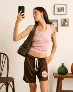 Nude Project Lace Football Short Brown Clearance