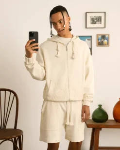Nude Project Lace Zip-Up Hoodie Discount