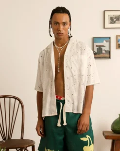 Nude Project Leaf Shirt White Online