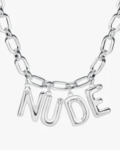Nude Project Letter Chain Silver Discount