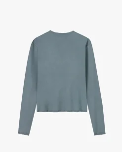 Nude Project Liquid Longsleeve Tee Grey Clearance