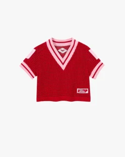 Nude Project Mesh Top Red Online
