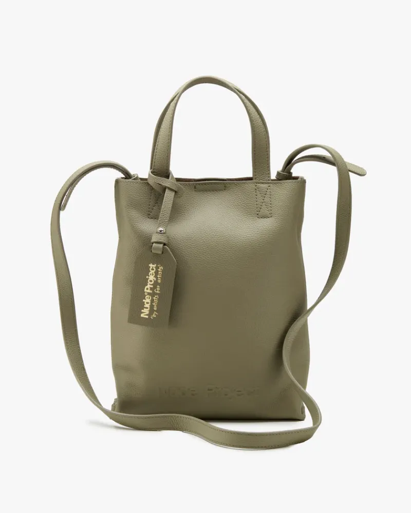 Nude Project Minimal Leather Bag Olive Sale