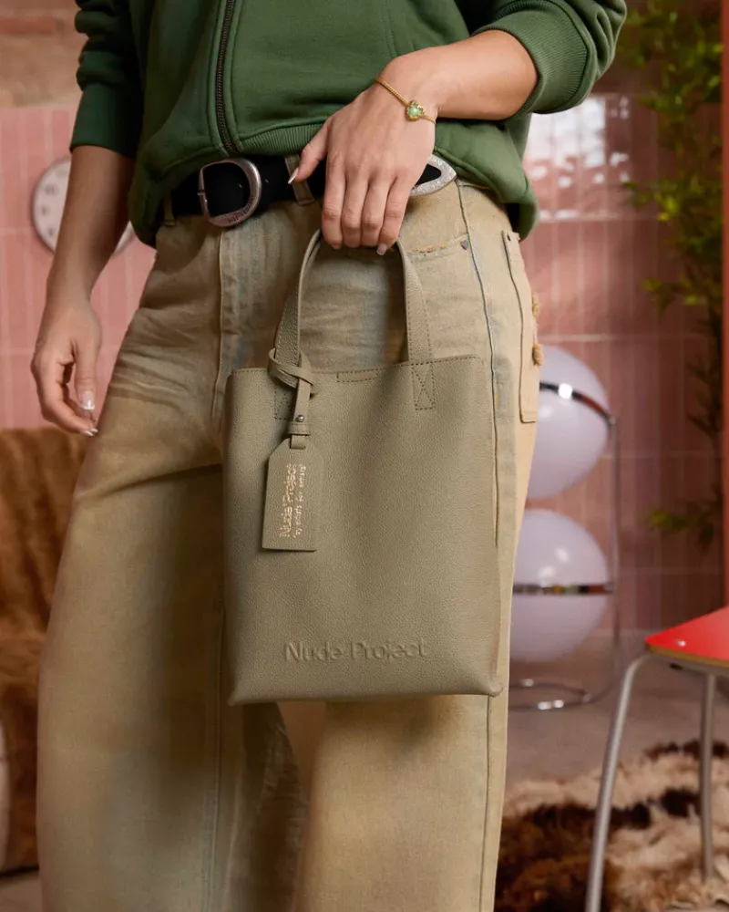 Nude Project Minimal Leather Bag Olive Sale