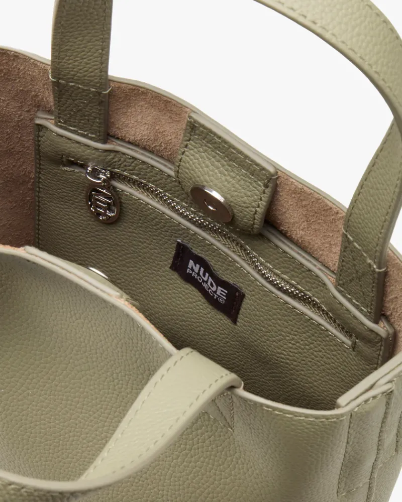 Nude Project Minimal Leather Bag Olive Sale