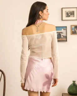 Nude Project Not Your Baby Top Marshmallow Clearance
