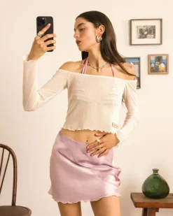 Nude Project Not Your Baby Top Marshmallow Clearance