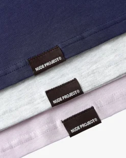 Nude Project Pack De 3 Camisetas Básicas Lila/Gris/Azul Marino Sale