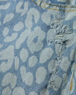Nude Project Pantalón Baggy Animal Print Old Denim Discount