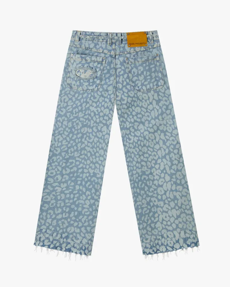 Nude Project Pantalón Baggy Animal Print Old Denim Discount
