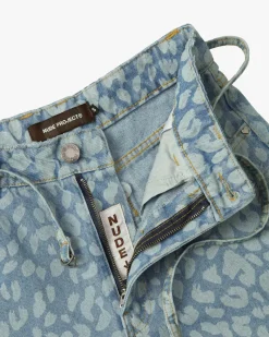 Nude Project Pantalón Baggy Animal Print Old Denim Discount