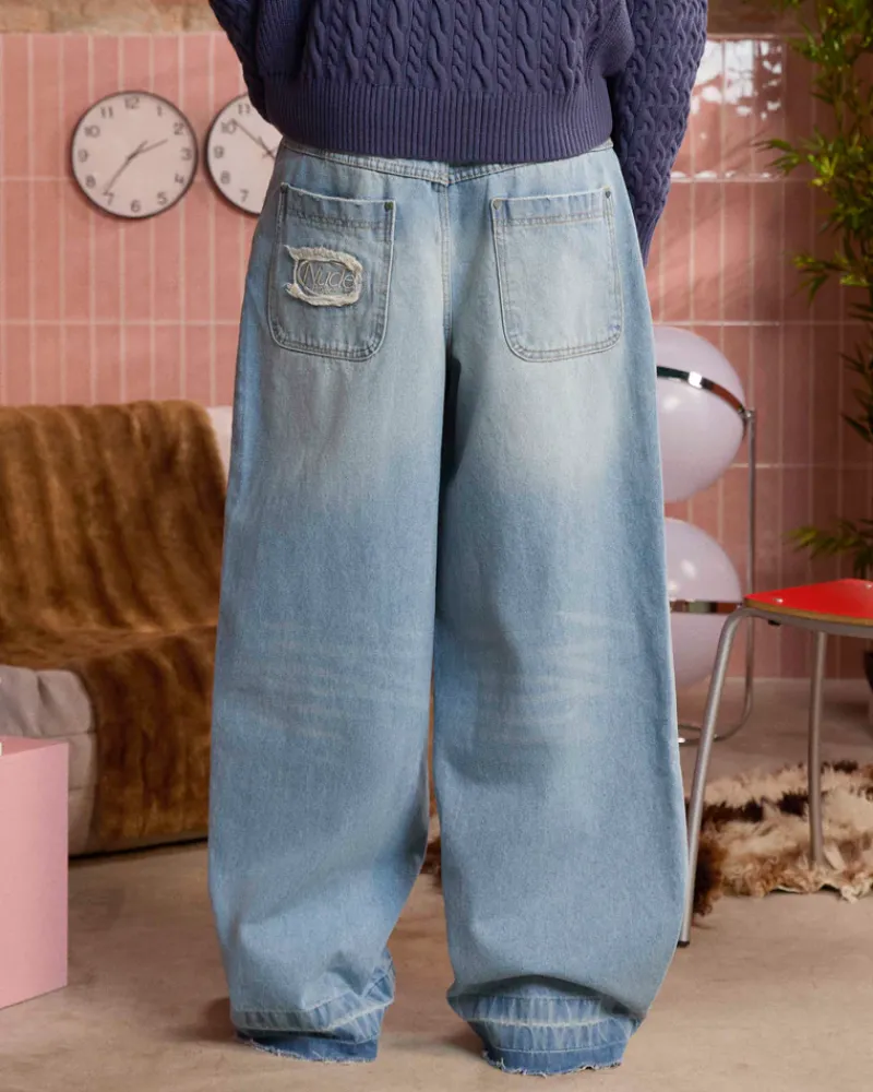 Nude Project Pantalón Baggy Azul Old Best