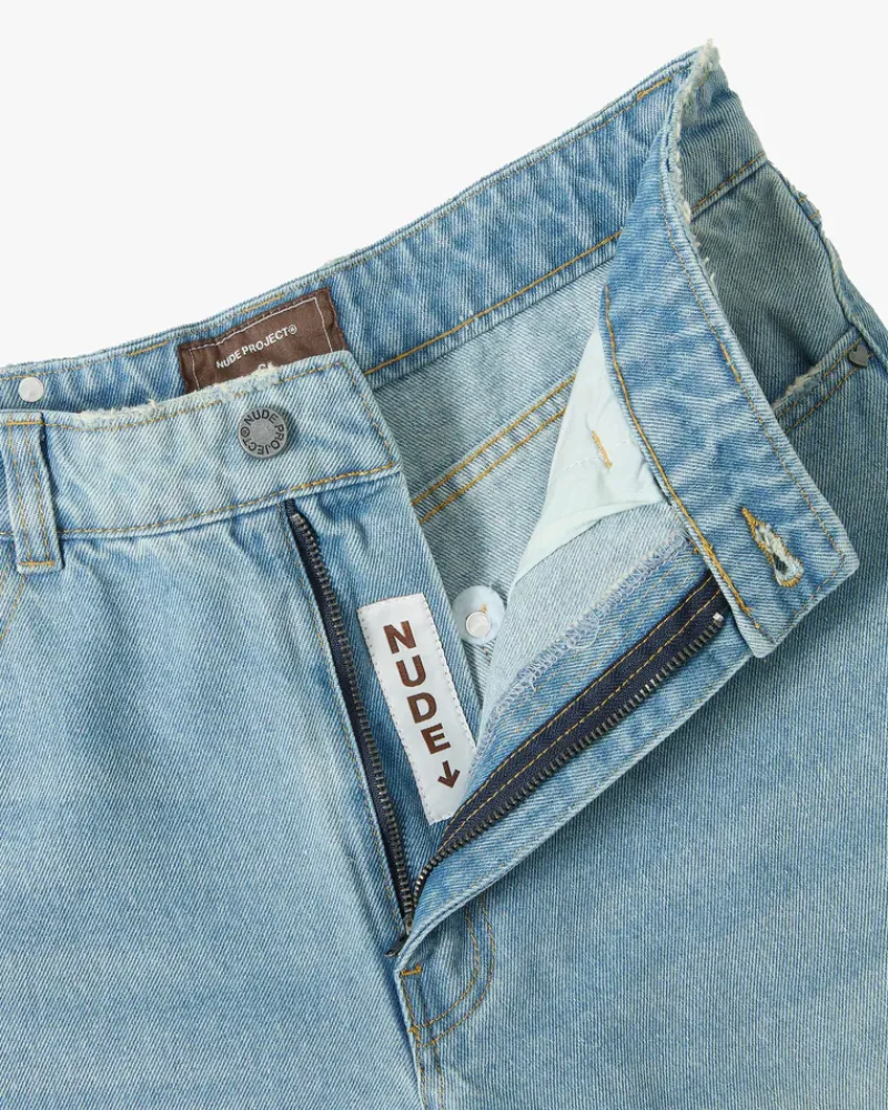 Nude Project Pantalón Baggy Azul Old Best