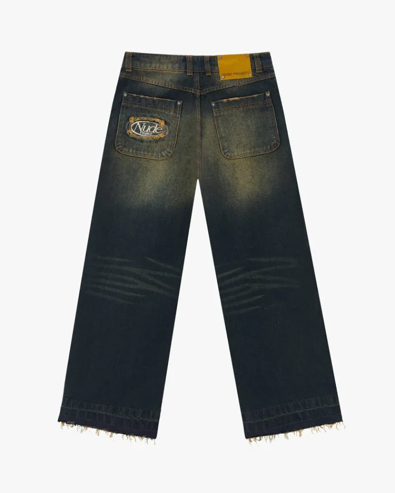 Nude Project Pantalón Baggy Indigo Old New