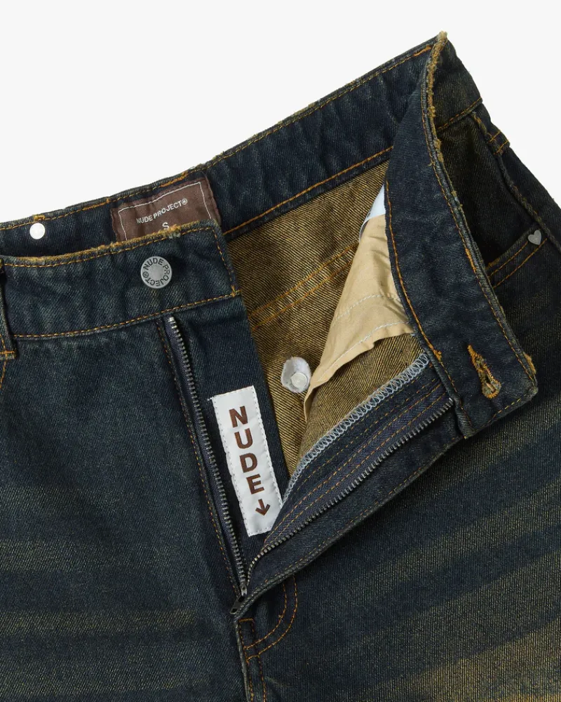Nude Project Pantalón Baggy Indigo Old New