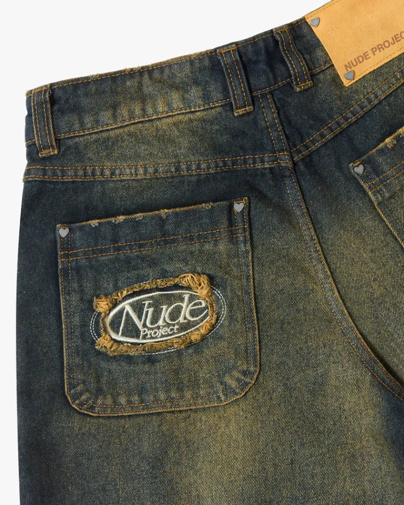 Nude Project Pantalón Baggy Indigo Old New