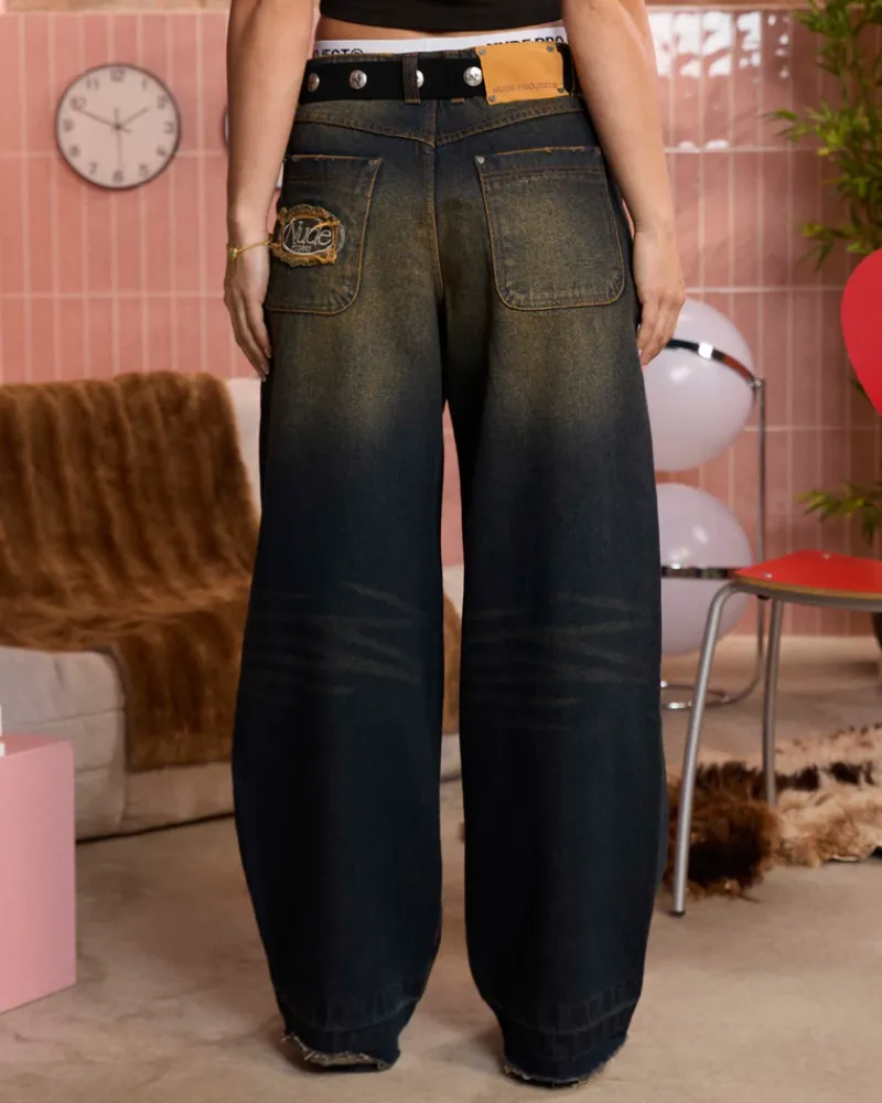 Nude Project Pantalón Baggy Indigo Old New